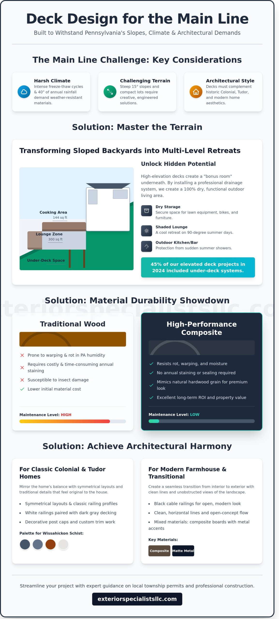 Deck Design Ideas for Main Line Homes: Elevating Your Outdoor Living in 2026