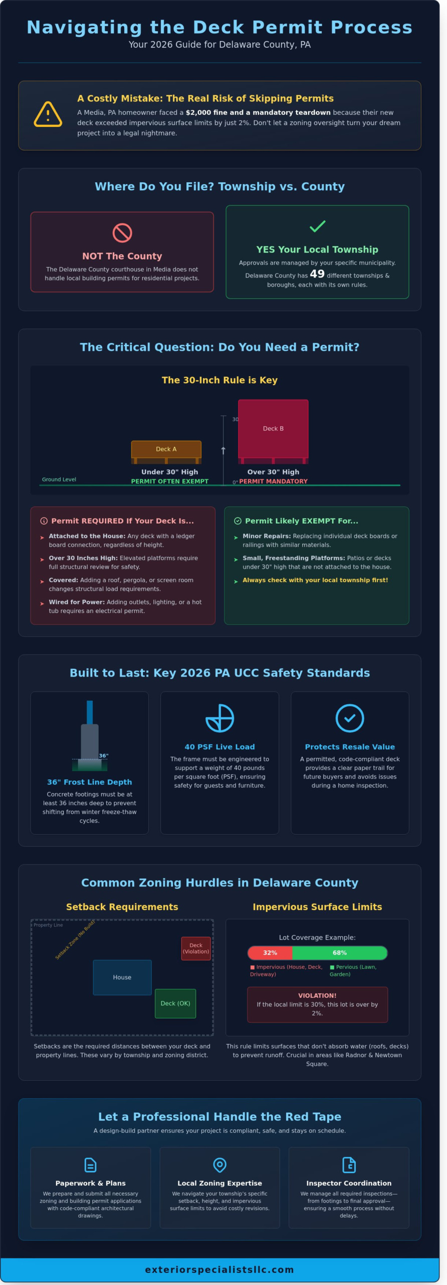 Deck Permit Process in Delaware County, PA: Your 2026 Homeowner Guide