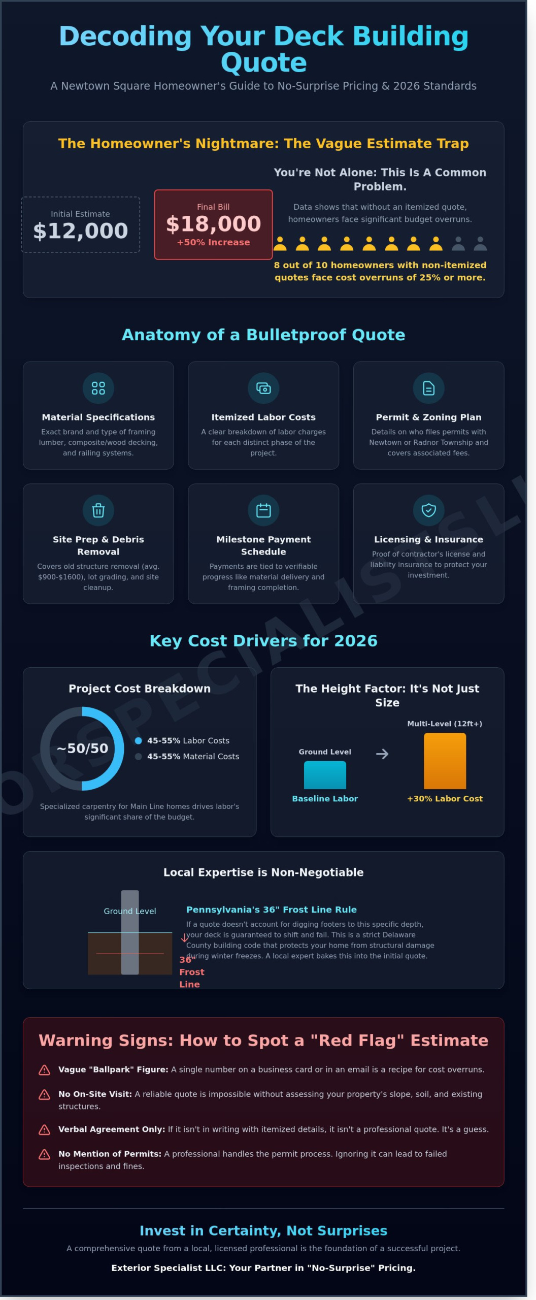 Requesting a Deck Building Quote in Newtown Square: The 2026 Homeowner’s Guide