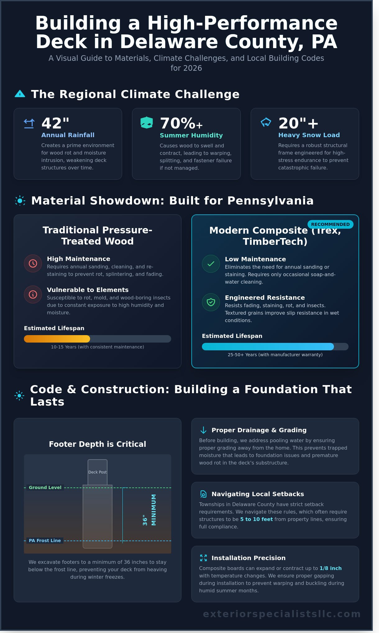 Expert Deck Construction in Delaware County, PA: The 2026 Homeowner’s Buying Guide