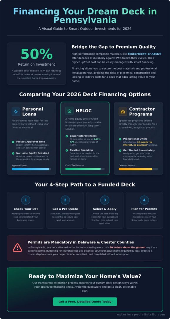 Financing a New Deck in Pennsylvania: The 2026 Homeowner’s Guide