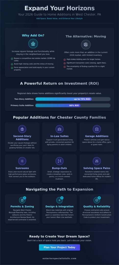 Home Addition Contractors West Chester PA: 2026 Planning & Design Guide