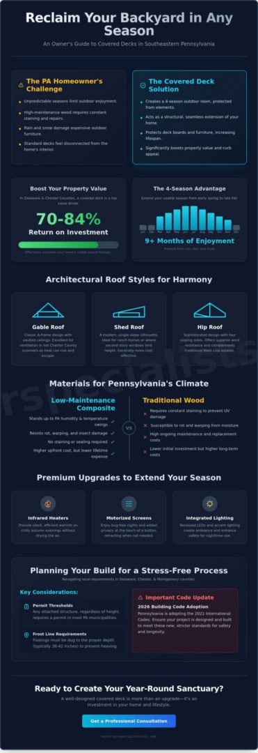 Inspirational Covered Deck Ideas for PA Homes: 2026 Design Guide