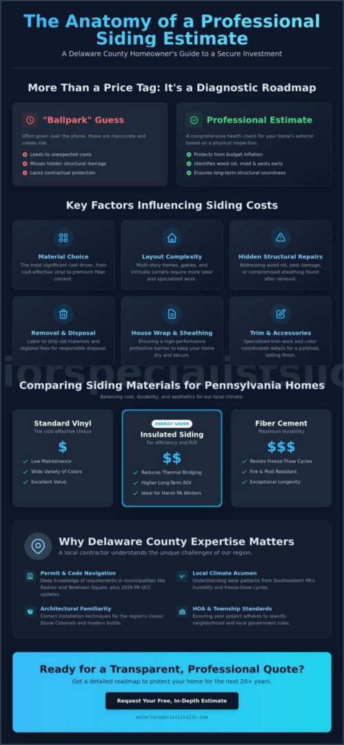 Professional Siding Estimate in Delaware County: Your 2026 Homeowner’s Guide