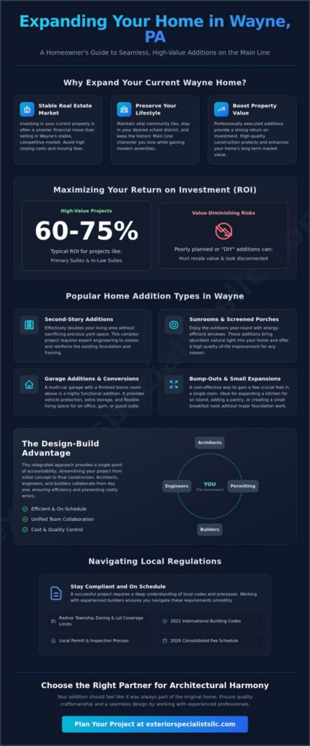 Expert Home Addition Builders Near Wayne, PA: Expanding Your Main Line Property