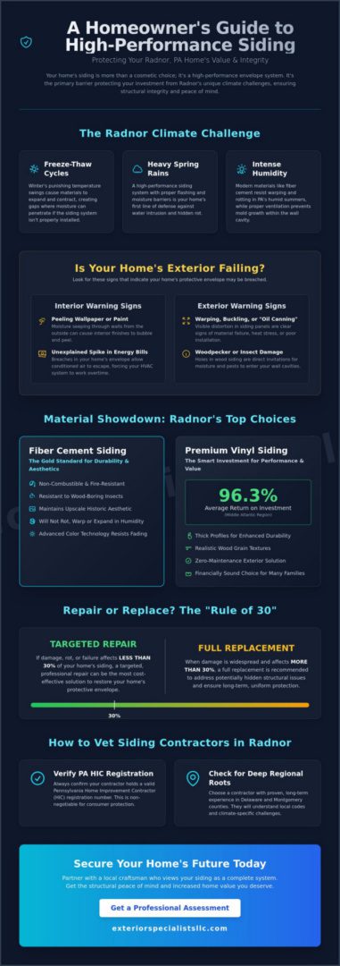 Siding Contractors in Radnor, PA: The 2026 Homeowner’s Guide to Exterior Protection