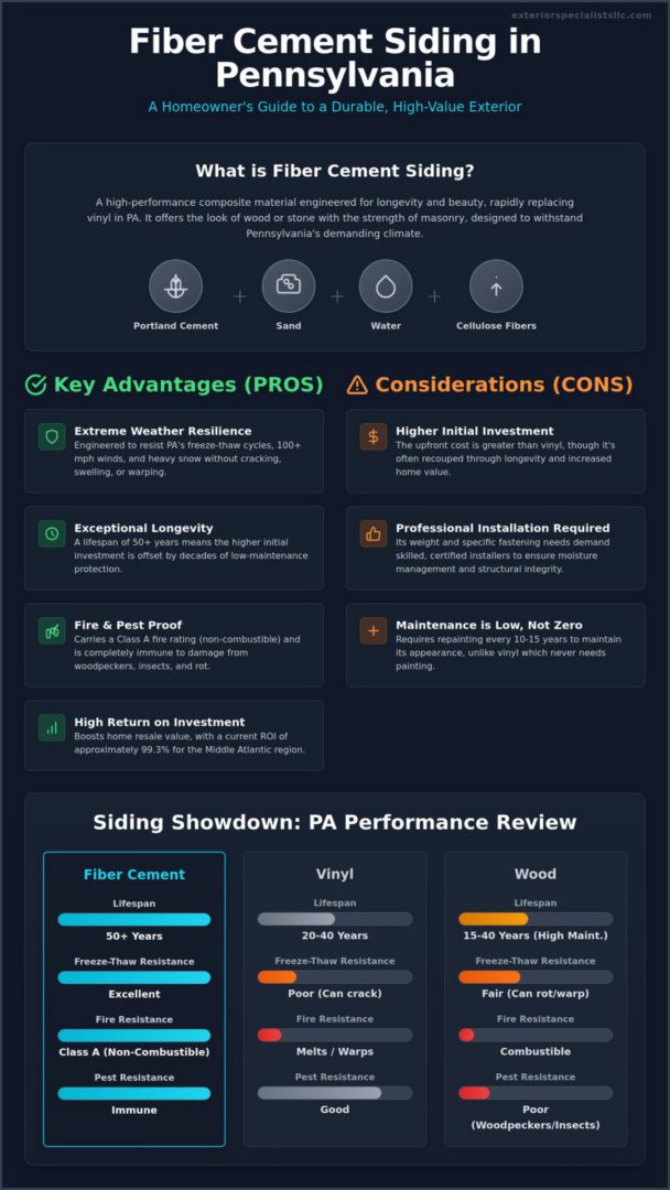 Fiber Cement Siding Pros and Cons: A 2026 PA Homeowner’s Guide
