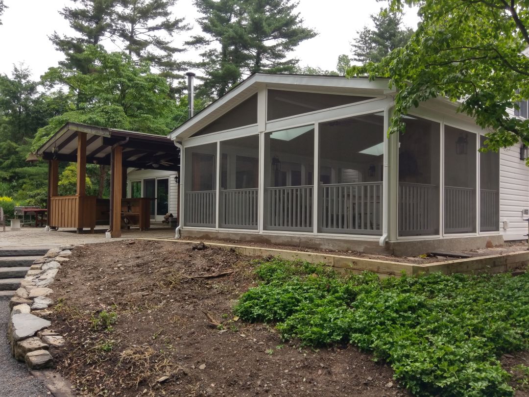 Finished screened porch addition in Gladwyne, PA