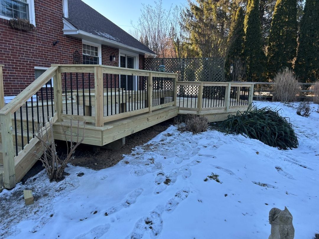 Finished replacement deck in Wayne, PA